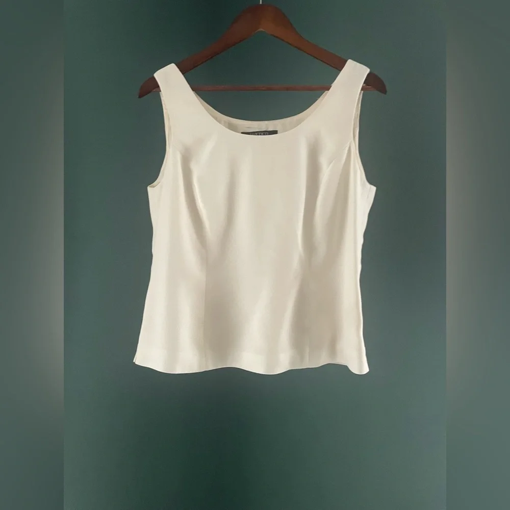 Kasper Cream Blouse 12 - Picture 1 of 2